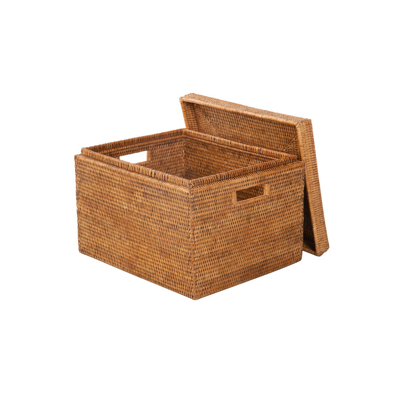 Bayou Breeze Andersen Rattan Basket & Reviews Wayfair